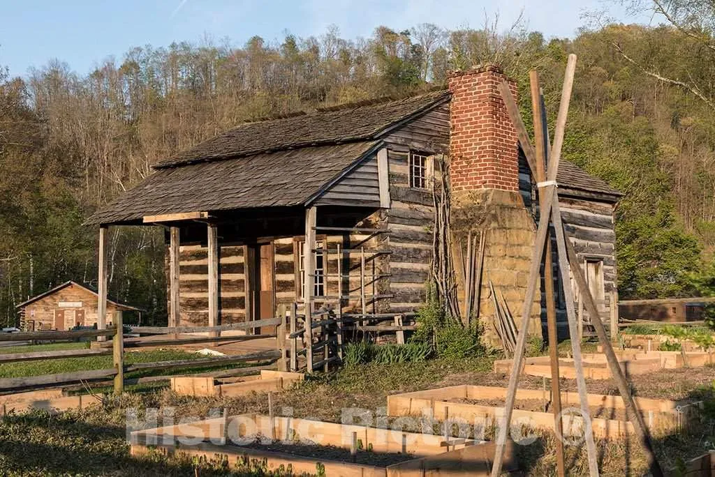 Photo- The Mary Conrad Log Cabin at The Jackson's Mill 4-H Camp Historic District, Also Known as West Virginia University Jackson's Mill 2 Fine Art Photo Reproduction 24in x 16in