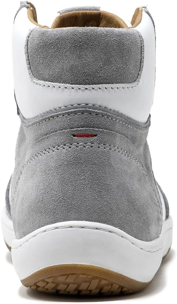 Piloti Driving Shoes for Men, Drift Mid Italian Nubuck Leather High Top Everyday Driving Sneaker