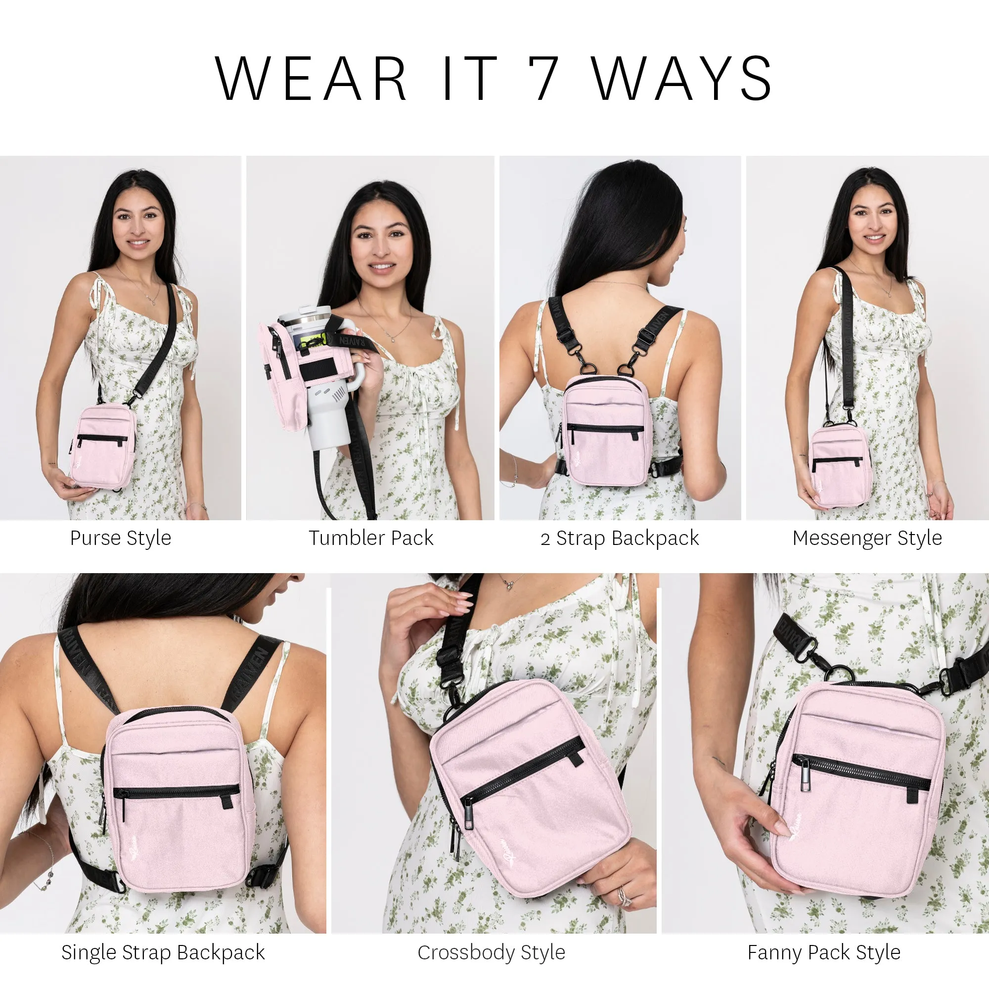 Pink KINDLE Bag With Tumbler Belt