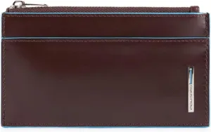 PIQUADRO Blue Square RFID Card Bag, brown, Brown