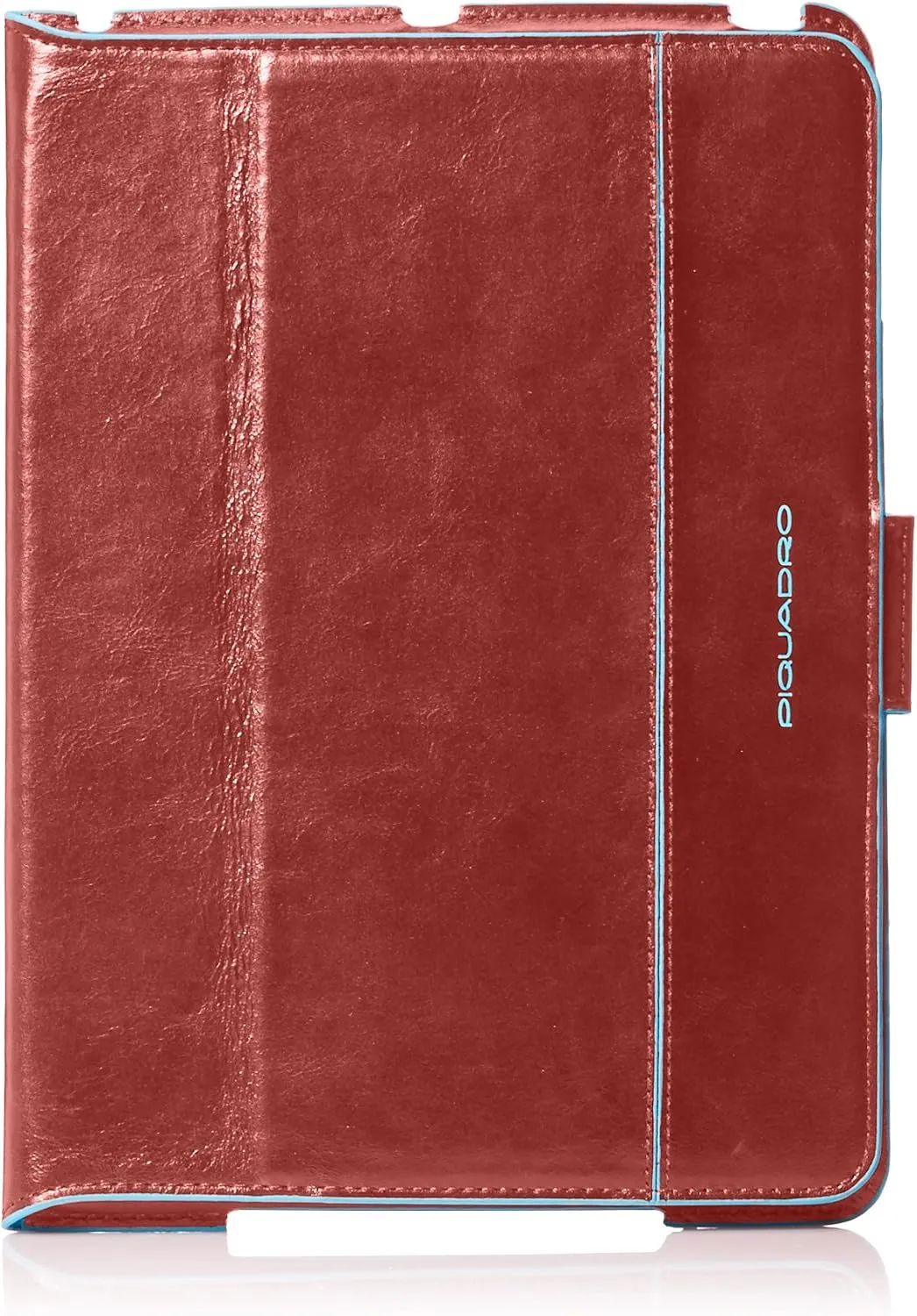 Piquadro Ipadair Stand Up Leather Case with Automatic Sleep/Wake Function, Red, One Size