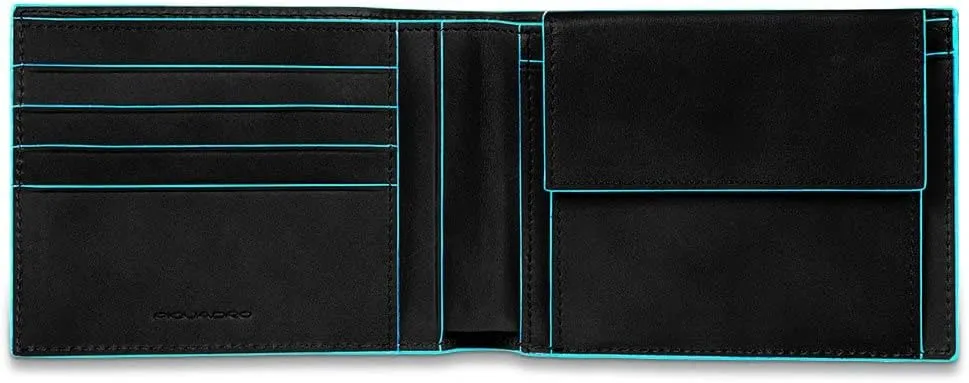 Piquadro Men's Coin Purse, Black, 12cm