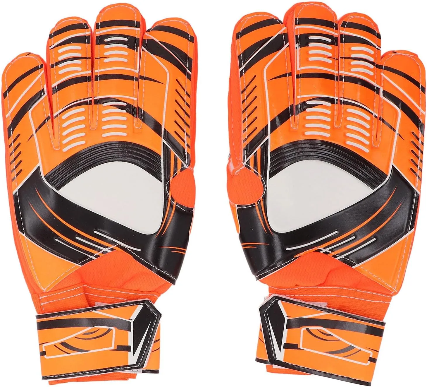 plplaaoo Professional Soccer Goalie Gloves Breathable Wear Strong Grip Shock Absorbing Latex Palm Adjustable Hook Loop Wrist Design Finger Protection System for Training Playing Adults