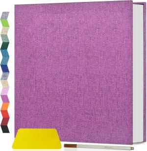 Popotop Photo Album Self Adhesive Scrapbook Album for 4x6 5x7 8x10 Pictures DIY Photo Book,Birthday Gifts for Women Mom,Wedding Baby Family Travel