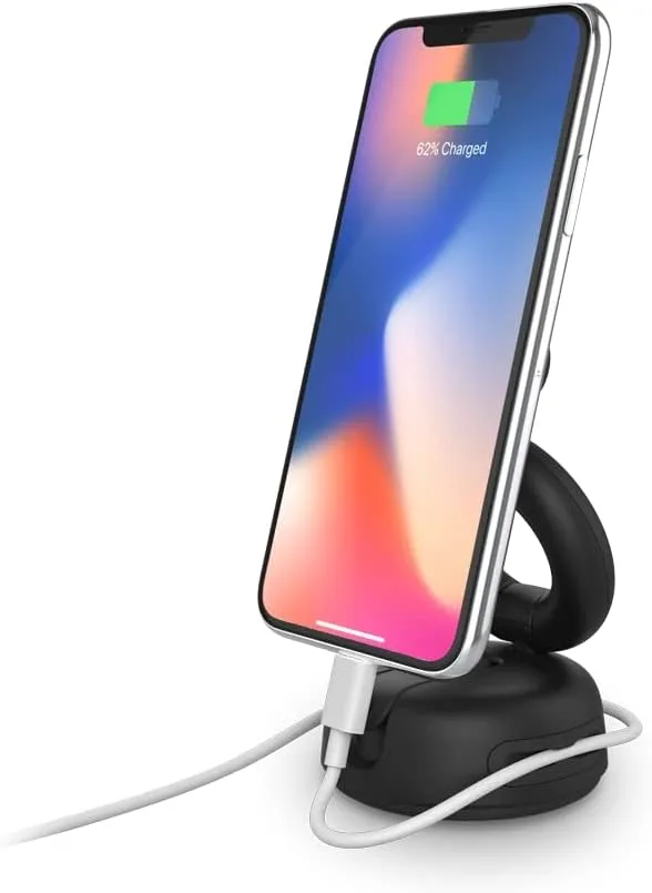 PopSockets Multi-Use Phone Mount Dash Mount, Windshield Phone Mount, and Phone Mount for Desk - Black
