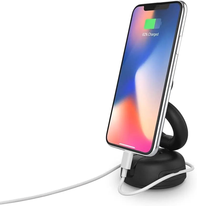 PopSockets Multi-Use Phone Mount Dash Mount, Windshield Phone Mount, and Phone Mount for Desk - Black