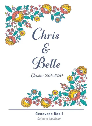 Pre-Designed Template - Corner Flowers