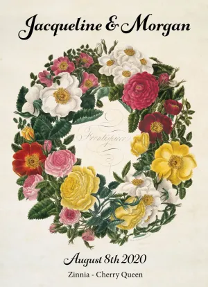 Pre-Designed Template - Rose Wreath