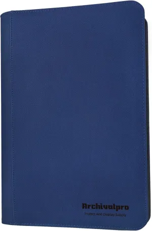 Premium 40 Graded Card Binder 4 Pockets Slap Binders Album Compatible with PSA, BGS, and SGC (Black)(Blue)
