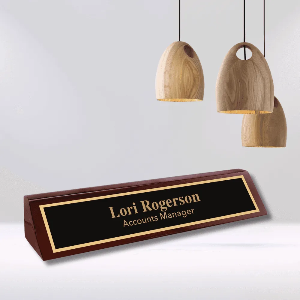 Premium Desk Wedges in Genuine Wood and Leatherette