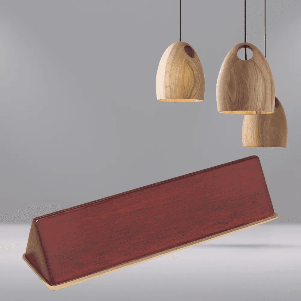 Premium Desk Wedges in Genuine Wood and Leatherette
