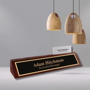 Premium Desk Wedges in Genuine Wood and Leatherette