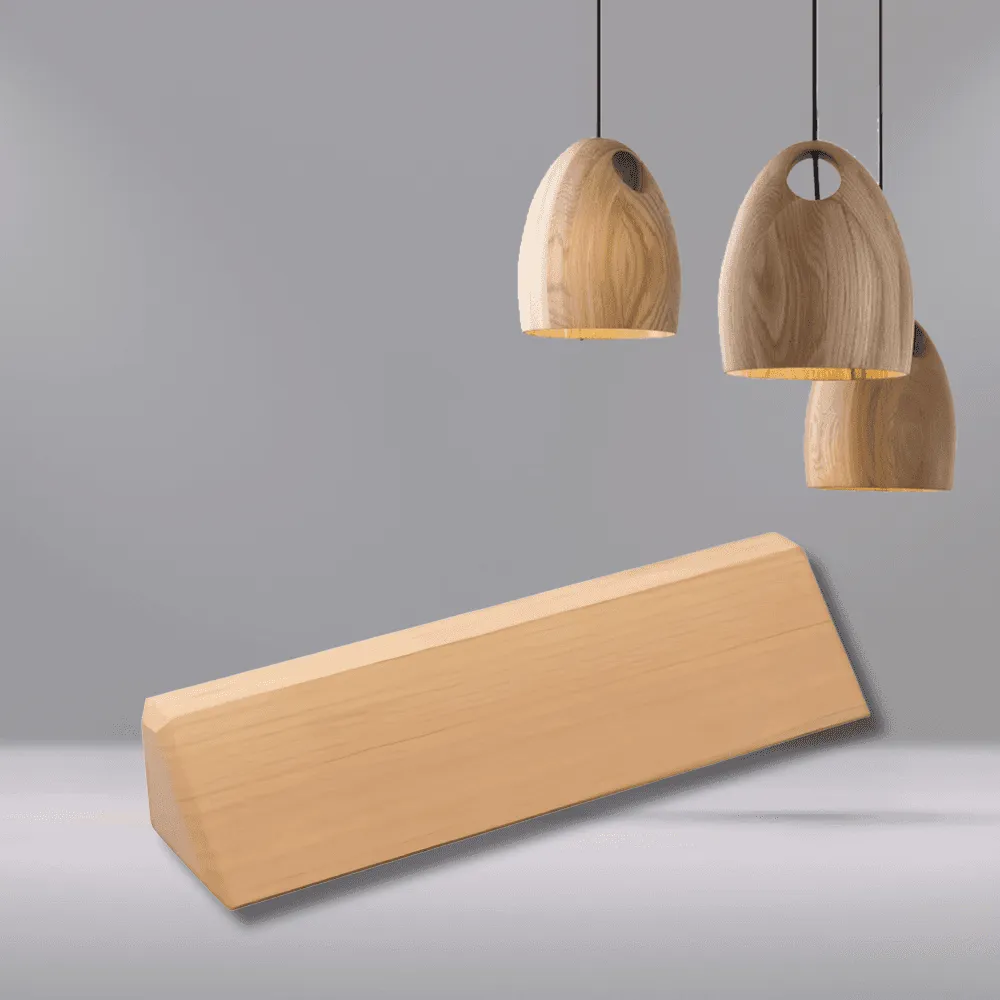 Premium Desk Wedges in Genuine Wood and Leatherette