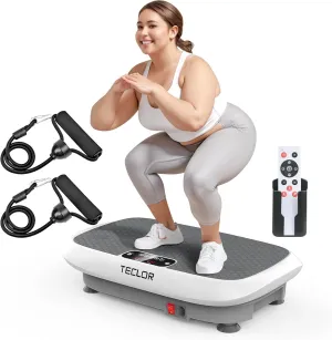 Premium Vibration Plate for Lymphatic Drainage, Weight Loss, Whole Body Workout Power Vibration Plate, Shake Plate,Home Gym Fitness Equipment,White