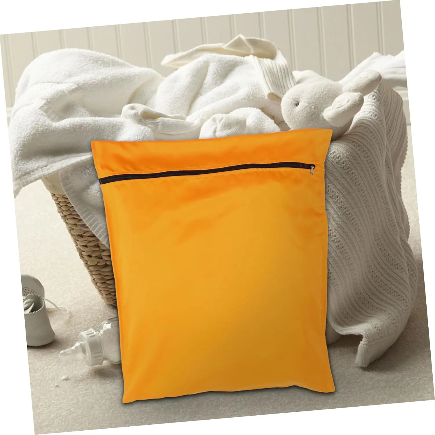 PRETYZOOM Puppy Laundry Bag Pet Laundry Bags for Washing Machine Bag Pet Clothing Storage Bag Mesh Laundry Bag for Dog Orange s
