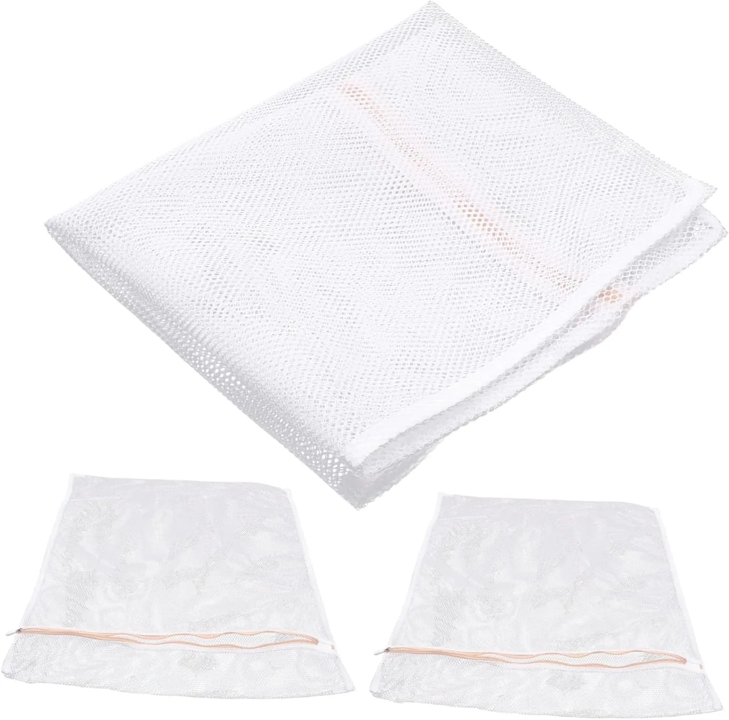 PRETYZOOM Washing Bag for Nylon Mesh Laundry Bag 3 Pack Machine Washable for Hotel Home