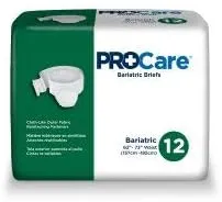 ProCare Adult Brief Tab Closure 2X-Large Disposable Heavy Absorbency, CRB-017 - Case of 48