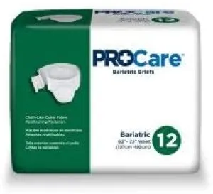 ProCare Adult Brief Tab Closure 2X-Large Disposable Heavy Absorbency, CRB-017 - Case of 48