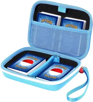 ProCase Collectible Trading Card Case, Hard Travel Carrying Storage Box Holds 300  Cards for MTG, TCG, Yu-Gi-Oh, Lorcana, Holder Organizer with Removable Divider and Multiple Color Options -Blue