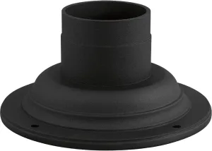 Progress Lighting P8726-31 Cast Aluminum for Mounting Post Lanterns Except P5404, P5467 on Pedestals or Walls, Black