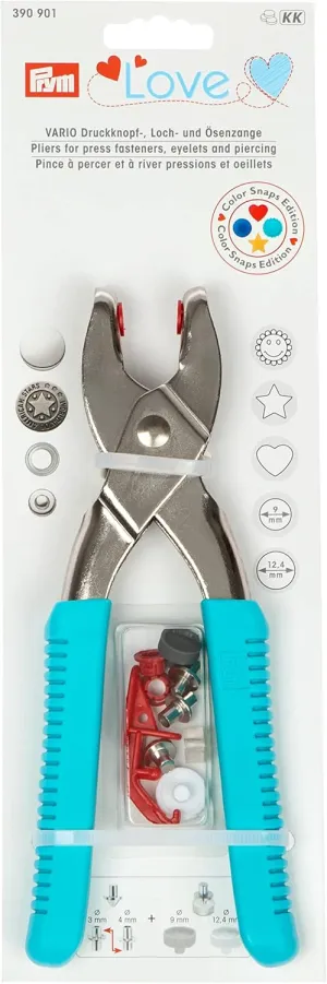 Prym Vario Snaps & Eyelets Pliers, 29 x 10 x 3.5 cm, Mint