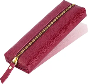 Purple soft pencil case,Pen organizer,Pencil case small, Slim pencil case.