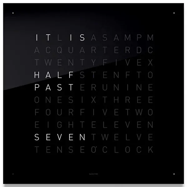 QLOCKTWO Wall Clock by Biegert & Funk for QLOCKTWO
