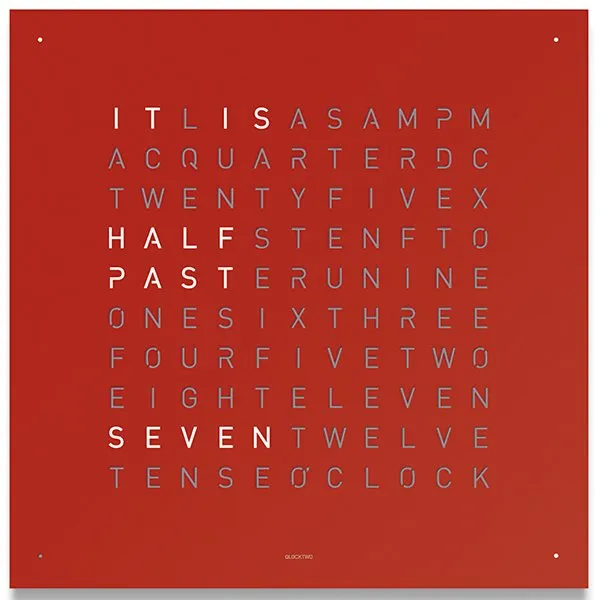 QLOCKTWO Wall Clock by Biegert & Funk for QLOCKTWO
