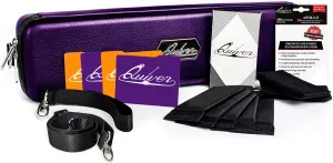 Quiver Time Purple Quiver Card Carrying Case - TCG Cards Deck Box Holder for Trading Cards, MTG Bag Playing Card Case ( Wrist & Shoulder Strap, Dividers, Separators, Corner Pads   100 Apollo Sleeves)