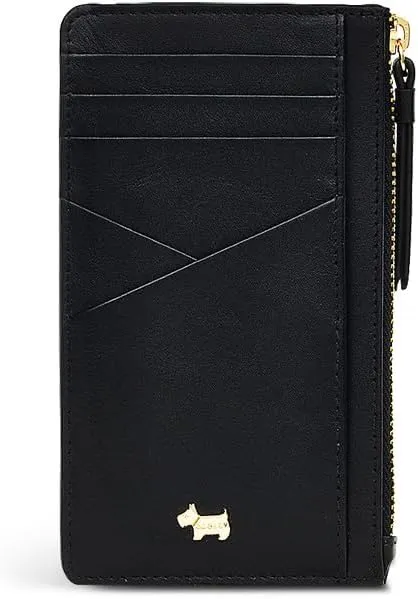 RADLEY London Drapers Road Women’s Medium Leather Ziptop Coin Purse, Black