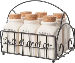 Rae Dunn by Magenta 6 Jar Spice Rack (Spice Rack)