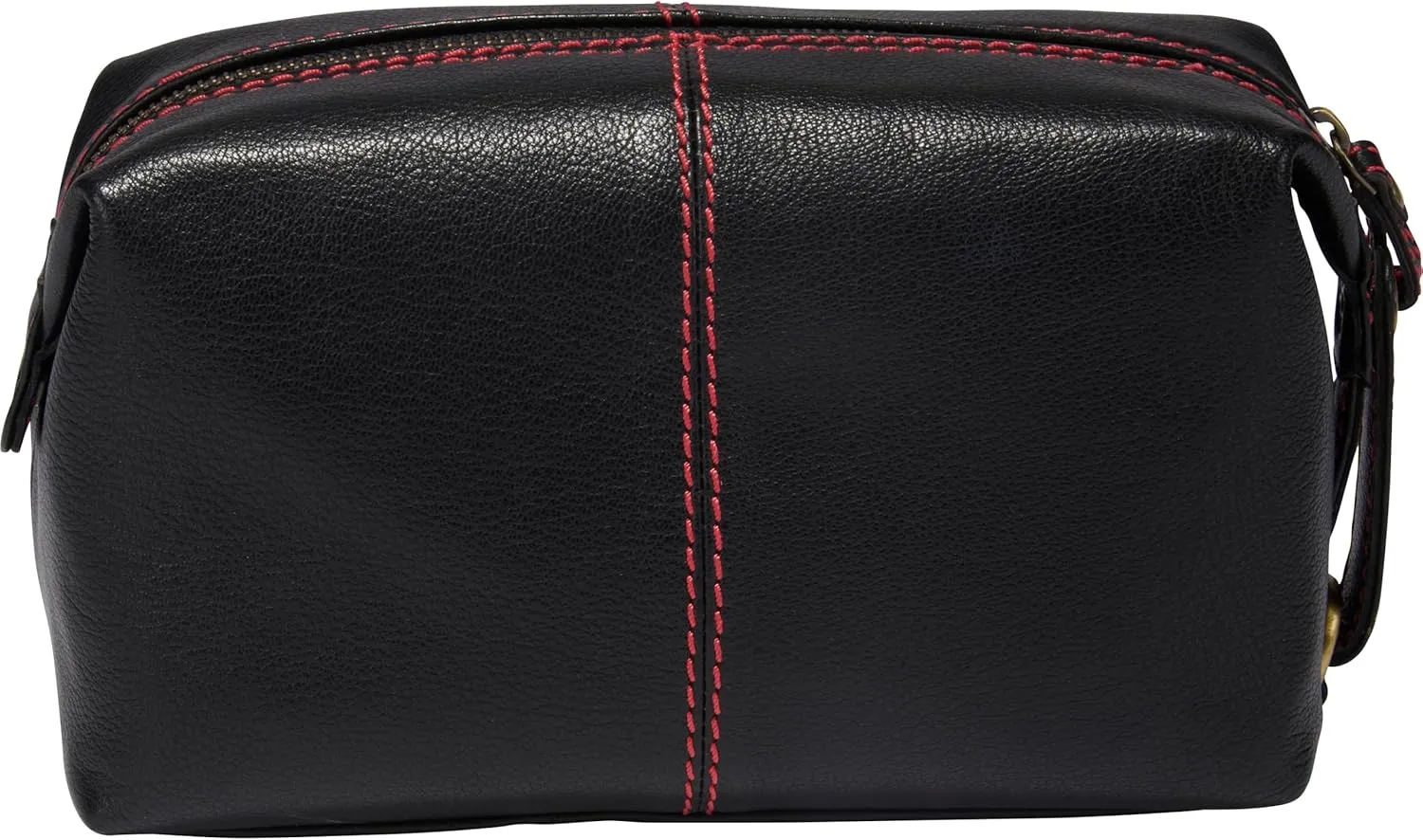 Rawlings Travel Kit Toiletry Bag Collection | Leather | Multiple Styles & Colors, Black | Wild Card, 4" x 8" x 4.75"