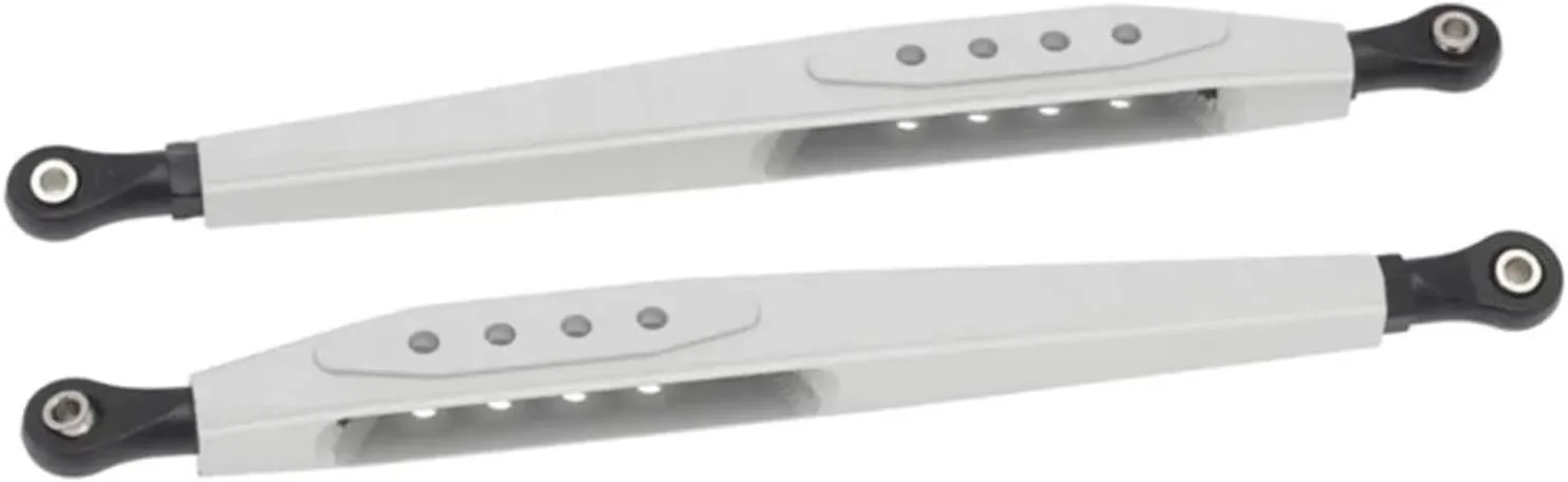 RC Spare Part for Axial for RBX10 for Ryft 1/10 RC Crawler Upgrade Parts Metal Rear Trailing Arm for Swing Linkage Link Rod Pull Rod Car Accessories(Silver)