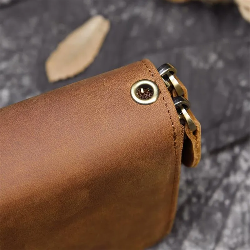 Realaiot Double Zipper Women Men Long Wallet Vintage Leather Male Clutch Purse Man Phone Card Coin 100% Genuine Leather Men Wallet