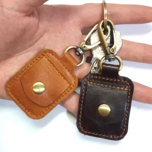Realaiot Vintage Genuine Leather Card Wallet Men Business Id Card Holder Thin Coin Card Case Portable Mini Small Cards Pack Pocket
