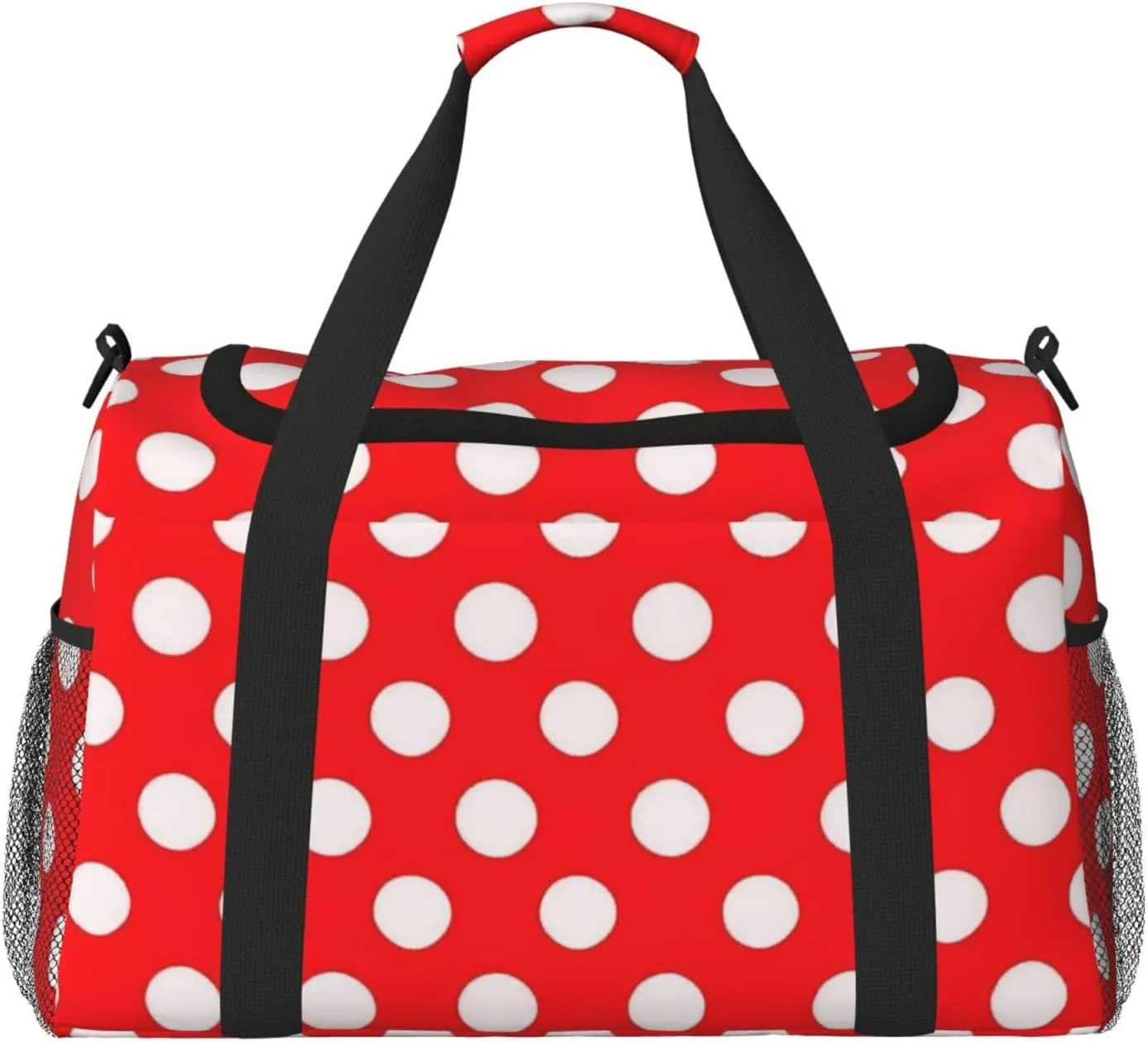 Red Dot Travel Duffel Bag Tote Bag Sports Gym Bag For Women And Men
