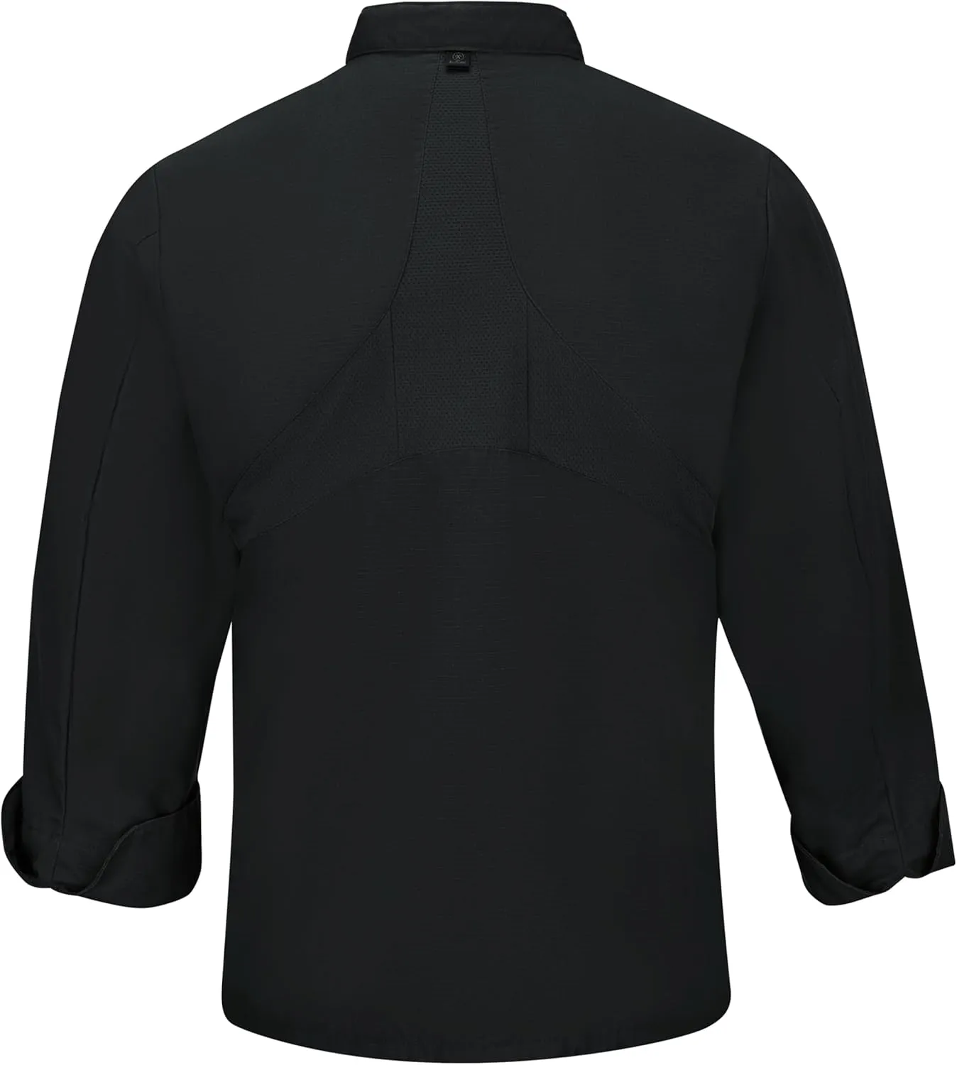 Red Kap Men's Long Sleeve Ten Button Chef Coat with Mimix and Oilblok
