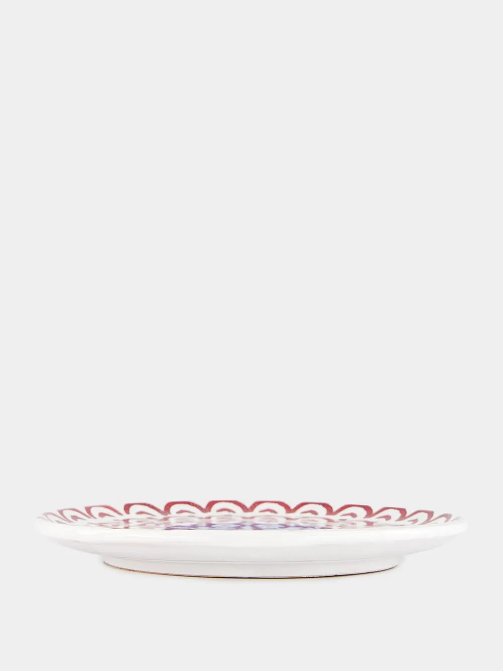 Red Sicily Handpainted Dinner Plate