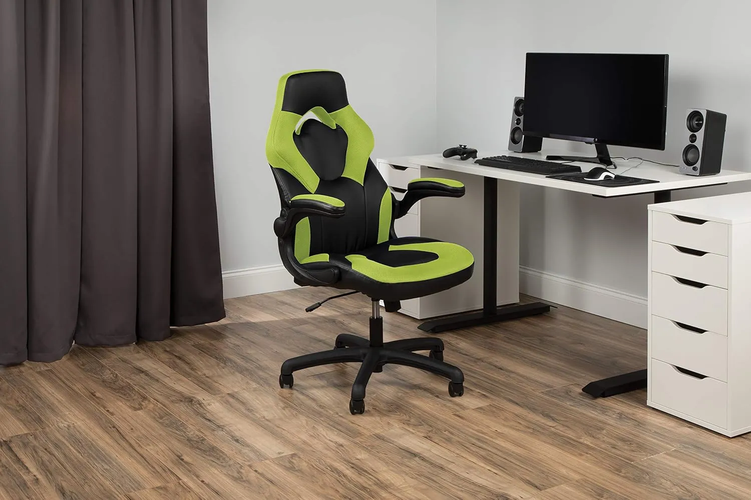 RESPAWN 3085 Gamіng Chair - Gamer ϲhair and Computer ϲhair, gamіng ϲhairs, Office ϲhair with Integrated Headrest, gamіng ϲhair for Adults, Office Chairs Adjustable Tilt Tension & Tilt Lock - Green