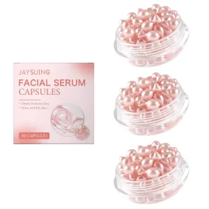 Retinol Facial Serum Capsules - 30 Count Anti-Aging & Hydrating Capsules with Hyaluronic Acid, Travel-Sized Blemish Care for Women Firming Skin (3)