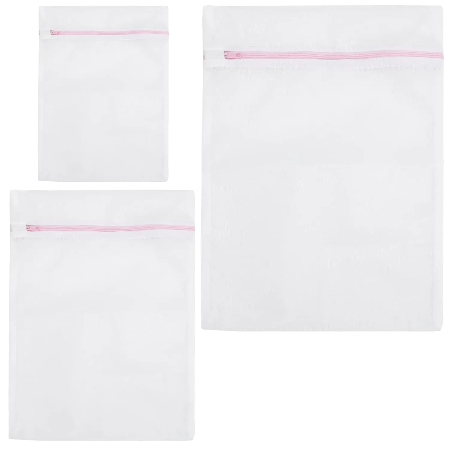 Reusable Zip Mesh Laundry Bag (3 Pcs Set, Various Sizes)
