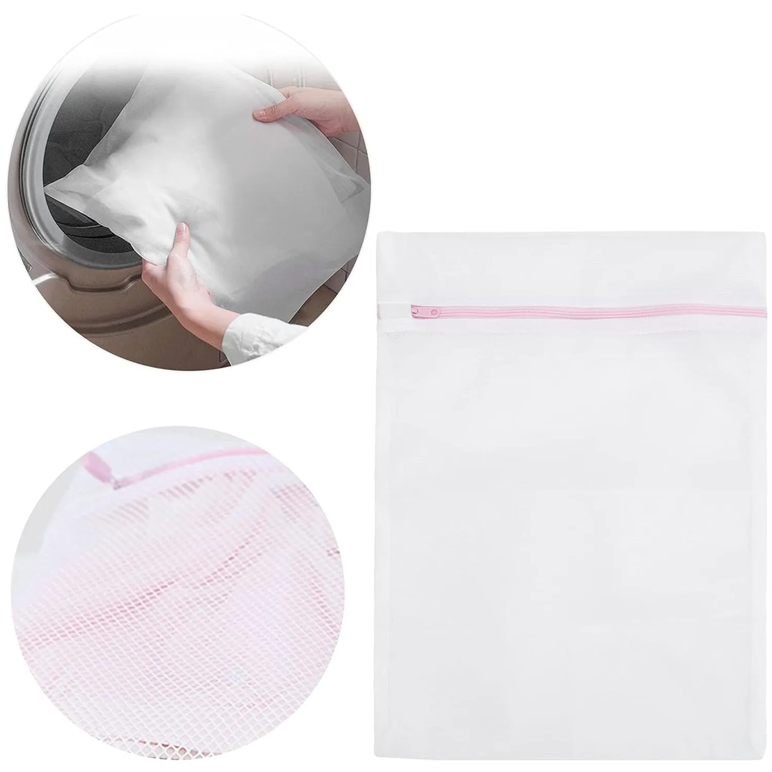 Reusable Zip Mesh Laundry Bag (3 Pcs Set, Various Sizes)