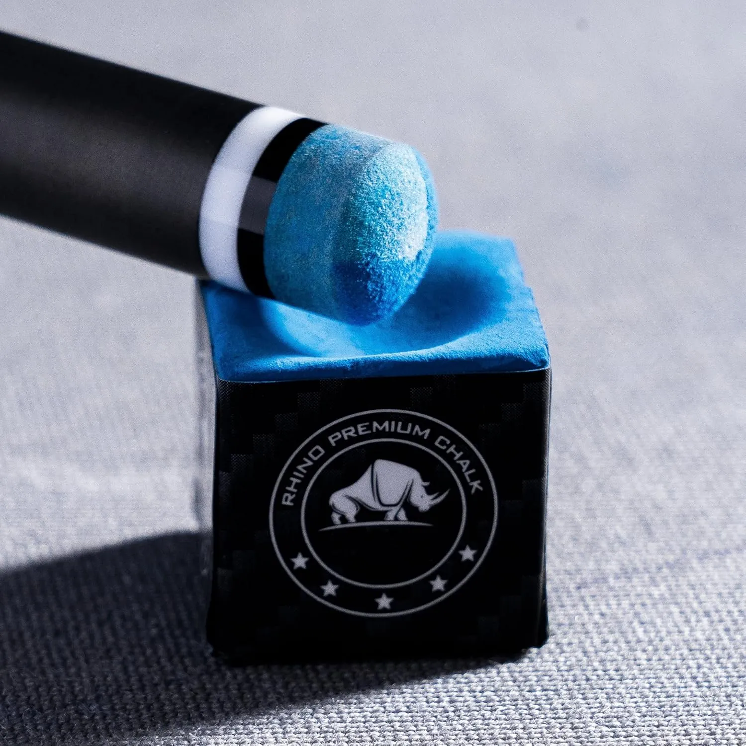 RHINO TIME Crystal Pool Billiard Cue Tip - 14mm/ Blue/Hardness TIME 1(Super Soft), TIME 2(Soft), TIME 3(Medium), TIME 4(Medium Hard),TIME 5 (Hard)