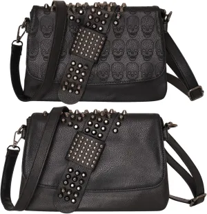 Ro Rox Crossbody Bag Ophelia Women's Studded Shoulder Punk Gothic Studs PU