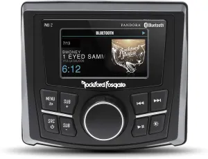 Rockford Fosgate PMX-2 Punch Marine Compact AM/FM/WB Digital Media Receiver 2.7" Display