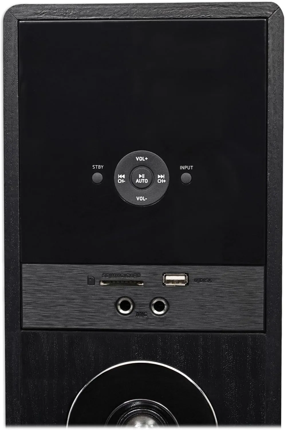 Rockville TM80B Powered Home Theater Tower Speaker System, Black, 800W, 8" Subwoofers, Bluetooth, USB/SD Playback, FM Radio, Remote Control, Karaoke Ready, Perfect for Home Entertainment