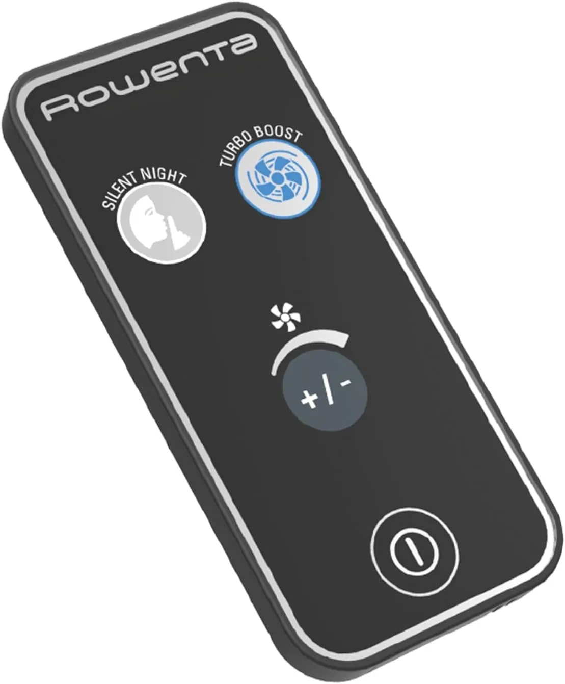 Rowenta, Desk Fan, Turbo Silence Table Fan with Remote, 18 Inches, Ultra Quiet Fan for Bedroom, Oscillating, Portable, 5 Speeds, Black, Indoor, VU2660