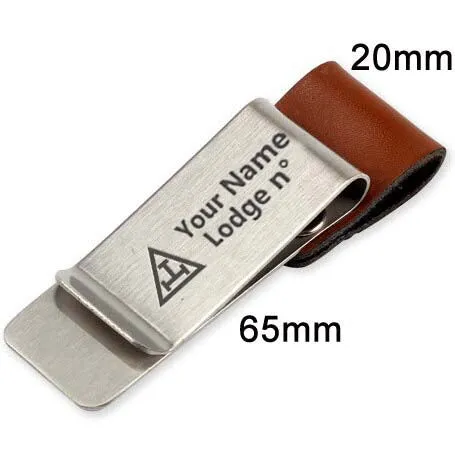 Royal Arch Chapter Pen Holder - Black & Brown Leather