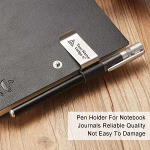 Royal Arch Chapter Pen Holder - Black & Brown Leather