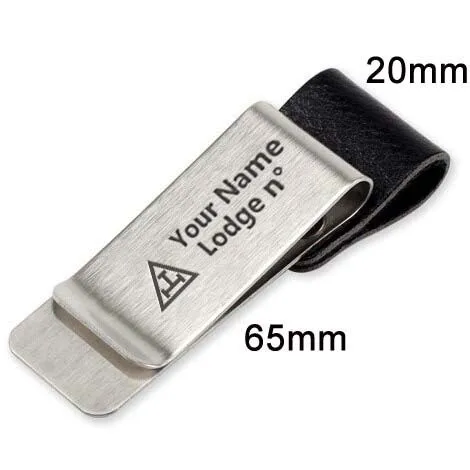 Royal Arch Chapter Pen Holder - Black & Brown Leather